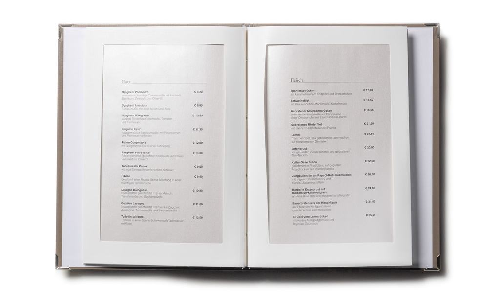 Menukort - Passepartout - A4 Hardcover Vinum Extra (kopi)