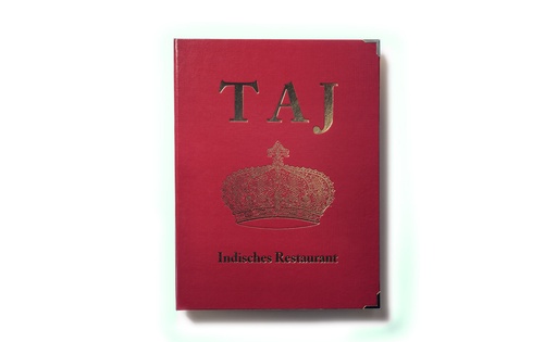 Menukort - Passepartout - A4 Hardcover Bordeaux Extra